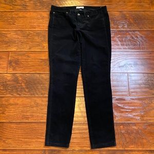 Madewell Black Corduroy Skinny Pants